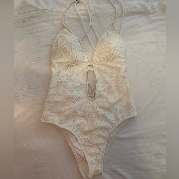 Abercrombie & Fitch Swim Abercrombie White One Piece Bikini Poshmark